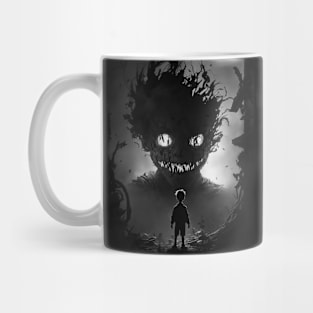 Scary Head and children Mug